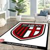 Tappeto Ac Milan Tappeto per Ufficio Adatto per Sala Giochi Studio Soggiorni Balcone Tappeto Antiscivolo Decora Uffici Migliore per Natale