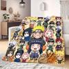Naruto Flannel Blanket Trendy Print Fit For Bed Sofa Bedroom Chair Picnic Travel -HE5