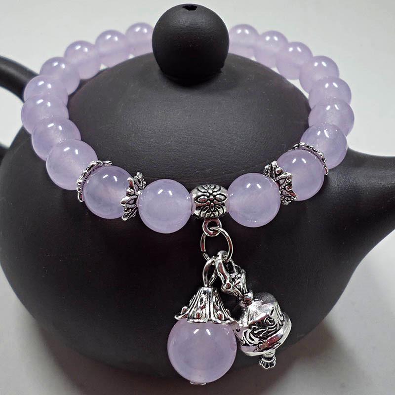 Armband mit Kristall-Katzenaugenperlen im Ethno-Stil für Damen