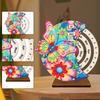 Diamond Painting Calendar Ornaments Wooden Rotating Calendar Desk Decor Kit Desk Calendar Christmas Gift for Home Decoration