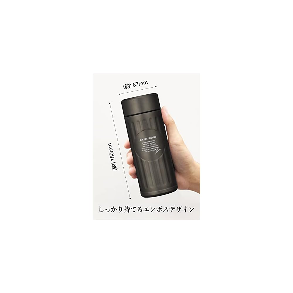 CB JAPAN Water Bottle, Graphite Gray, 420ml, Direct Drink, Double-Walled Vacuum Insulation,