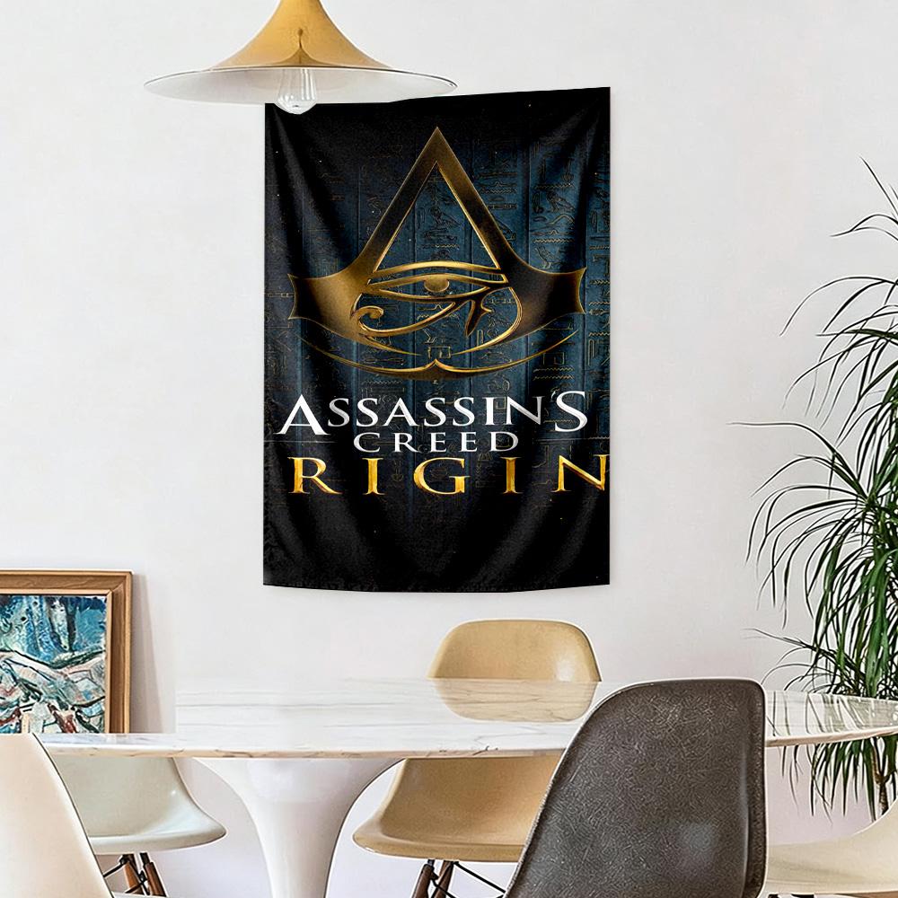 Assassin'S Ezio Auditore Wall Decor Tapestry Art For Pet Memorial Birthdaywedding Party Backdrop Family Gift