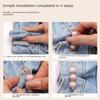 Geometric Detachable Metal Pins U-Shape Sewing-Free Buckles for Jeans Trendy   Weddings