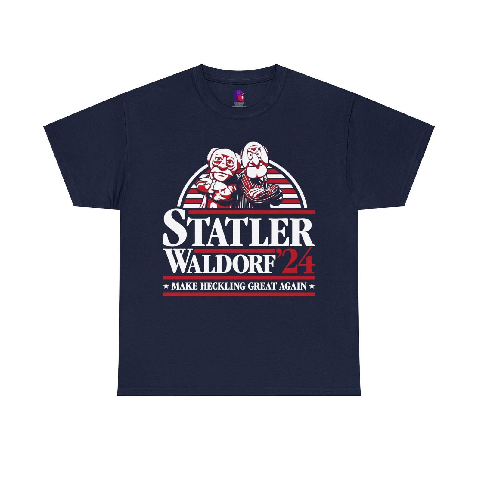 Muppets Statler & Waldorf for President 24 Gildan Unisex Heavy Cotton Tee 160