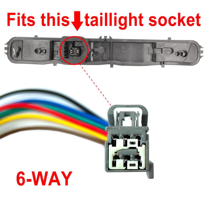 2 Stück Für Ford Transit Custom Tourneo Mk8 Mk9 2014 - 2025 Rücklicht-Glühbirnen-Kabelbaum-Stecker Stecker Kabelbaum Vorverkabelt 1829122