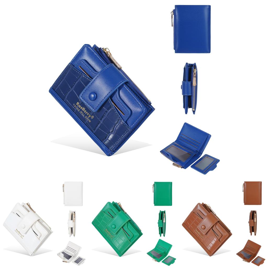 Womens Pu Wallet With Card Slots And Money Clip For Daily Use