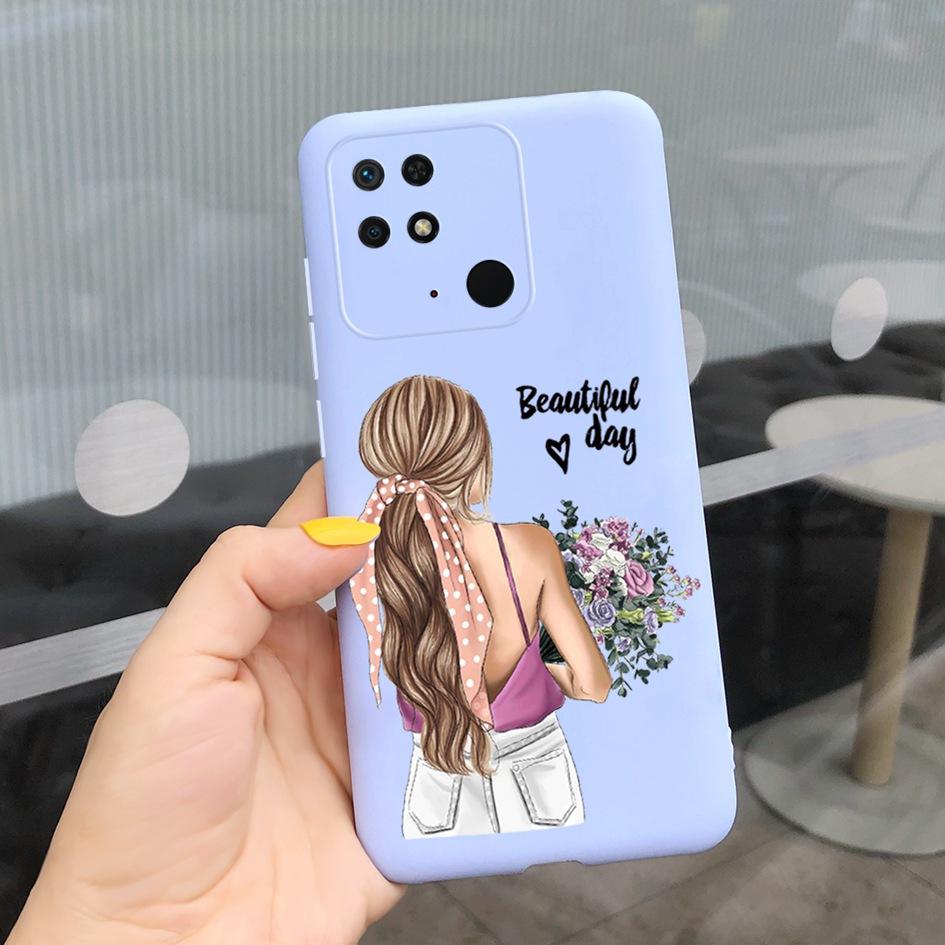 For Xiaomi Redmi 10C Phone Case New Popular Flower Painted TPU Cover For Xiaomi Redmi 10C 4G Bumper Redmi10C NFC 2022 Soft Funda