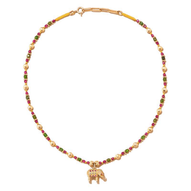 Medieval Natural Stone Beaded Maillard Stacked Necklace Light Luxury Niche Fashion Collarbone Chain Necklace