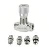Hydraulic Flowrate Control Valve Fit for STB Series Mini Excavator 0.8-2 Ton 3/8in with M14 Connection Bidirectional for Cylinder Speed Control