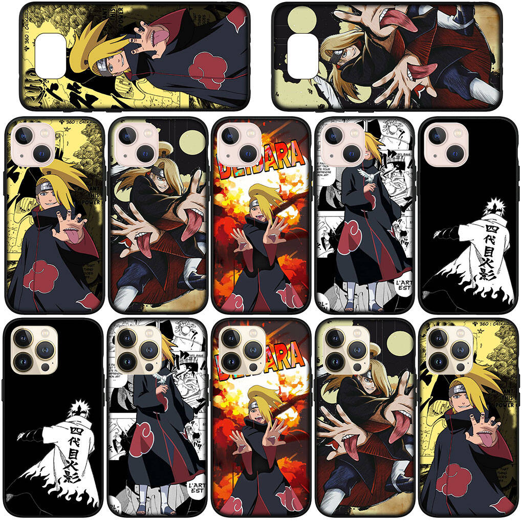 Phone Case for iPhone 17 15 16 Plus Xiaomi Poco X7 X6 F8 F7 M8 C85 C75 C71 Redmi Note 14 12 11 13 Pro Max A4 14C 13C Deidara Silicone Akatsuki Narutos