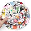 50 Animal Quotes Graffiti Stickers Personality Cartoon English Phrases Decorative Mobile Phone Case Suitcase Stickers