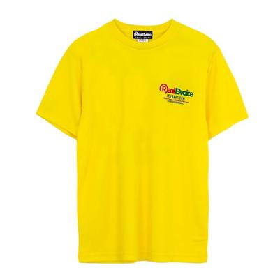 Real B Voice FH-006 Camiseta Seca Manga Curta Pesca Tamanho 2XL Amarelo (2315)