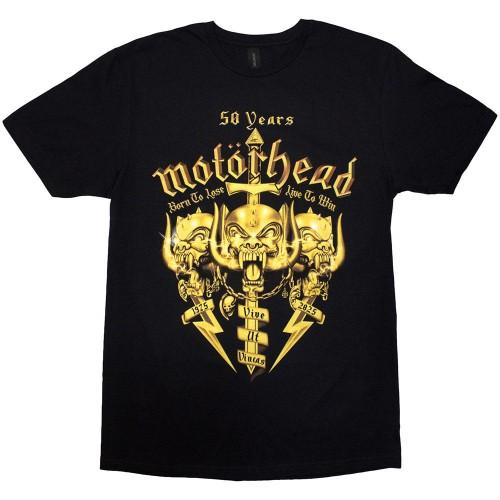 Motorhead Unisex Erwachsene 50 Jahre Swords & Warpig T-Shirt