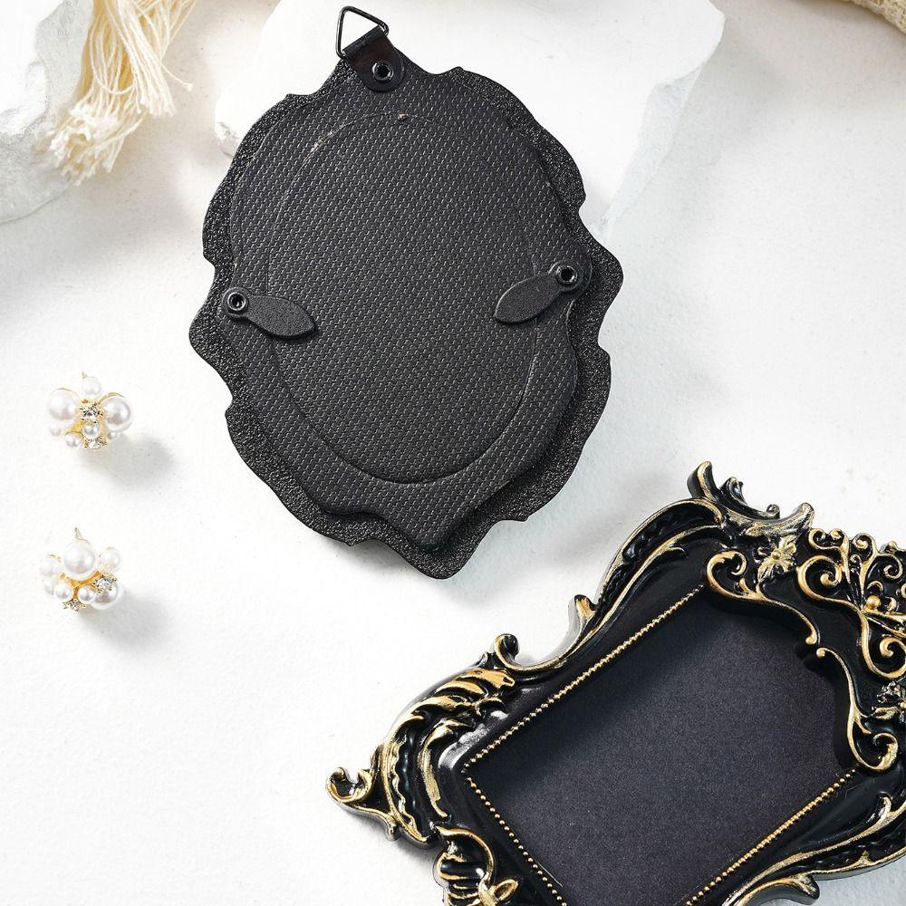 Hanging Mini Photo Frames Resin Photographic Props Memory Display Frames Glass-Free Baroque Ornate Decorative Frames Home Decor