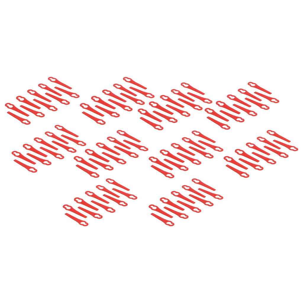 100Pcs Plastic Trimming Blades Lawn Mower Gourd Type Cutting Replacement Garden Pruning Tools