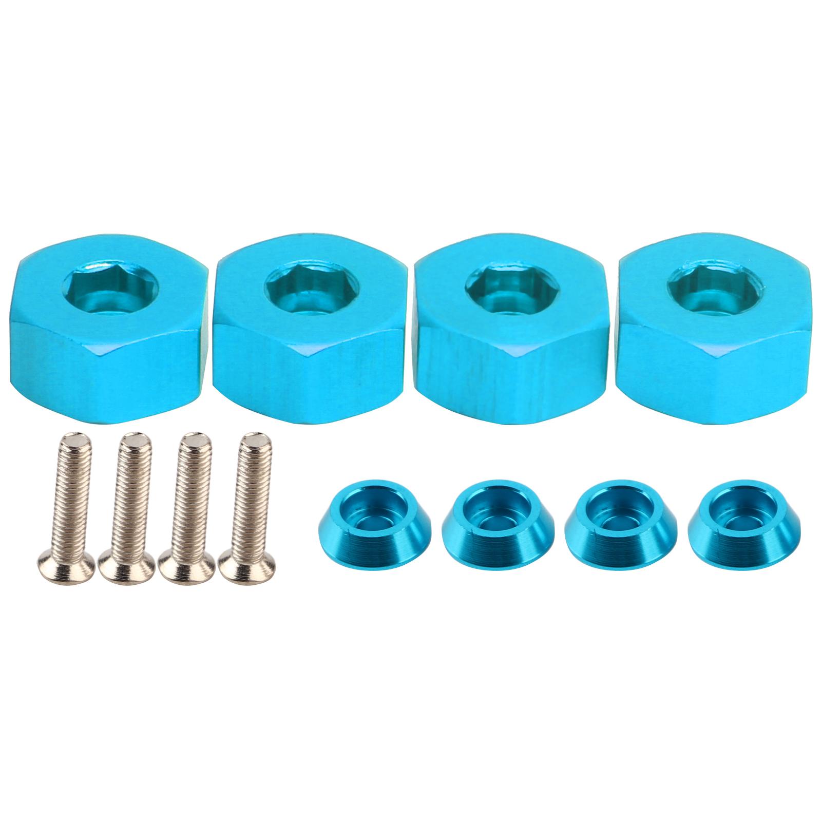 

4pcs 5mm to 12mm Combiner Wheel Hub Hex Adapter Accessory for WPL D12 110 RC TrucksBlue