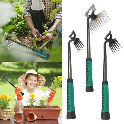 5/6/11 Zinken Garten Hand-Unkrautstecher Werkzeug Multifunktionales Ausreißen Unkrautentferner Werkzeug Graswurzelentferner Werkzeug Gartenbedarf
