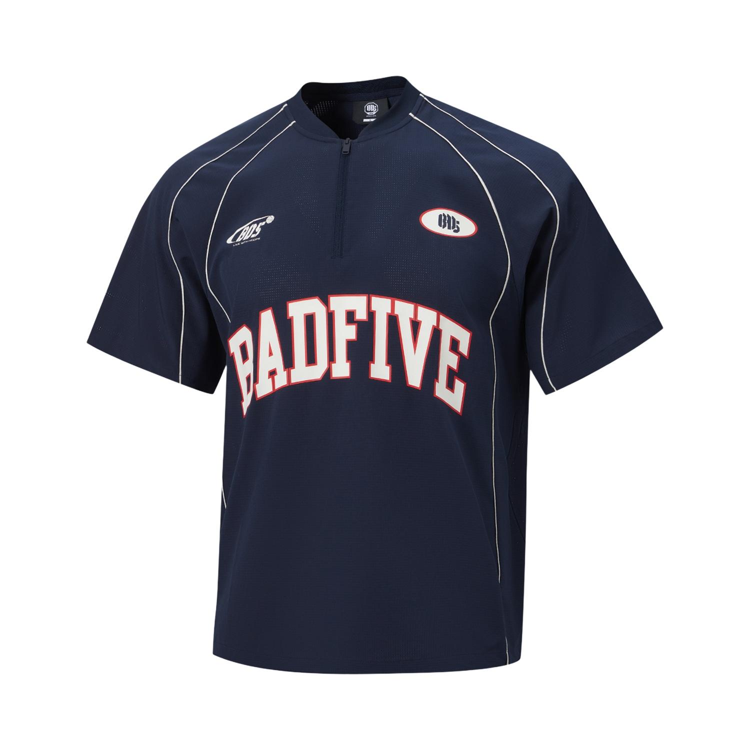 

Li-Ning Badfive Quick-Dry Cool Sun Protection Loose Baseball Collar Woven Short Sleeve T-Shirt Men Tops AAFW021-3 M
