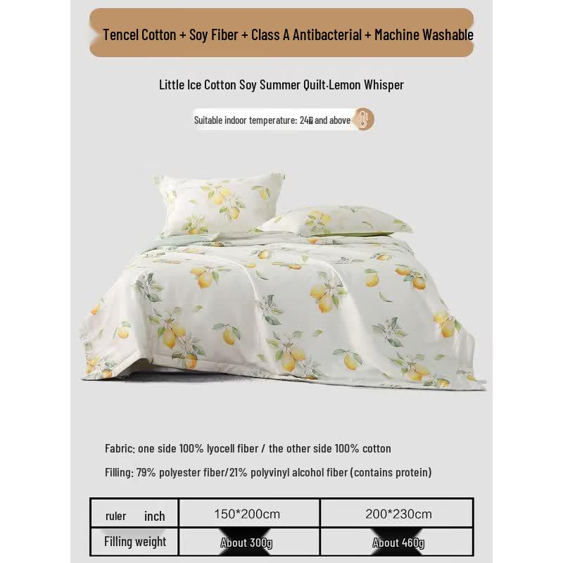 Soybean Fiber Tencel Blend Summer Quilt
