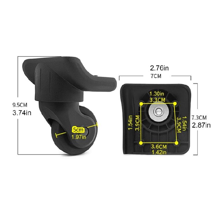 Luggage Wheel Replacement,Suitcase Travel Wheels Kit DIY Repair,Spinner Casters Sturdy Plastic 360 Degree Rotation