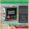 Electronic Magnetic Digital Angle Finder with Laser Gauge Protractor Inclinometer Level Magnets Level Ruler for Automobile Test