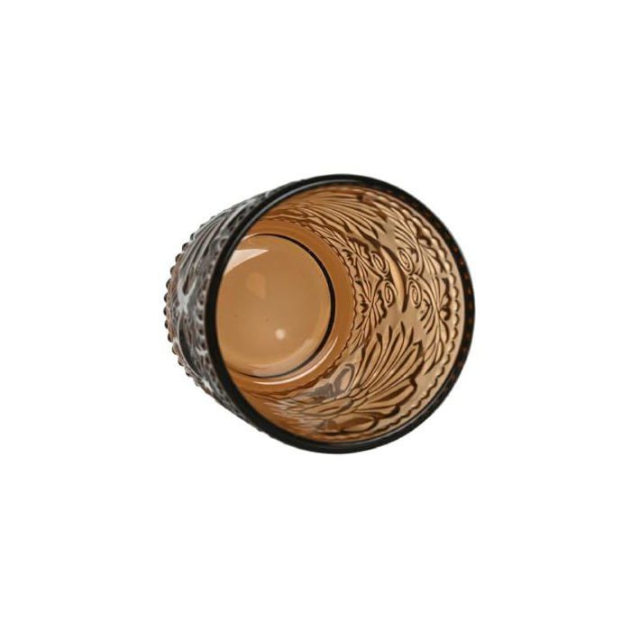 Lot de verres à jus - Home ESPRIT - 6 pièces - Ambar - Multicolore - 8,5x8,5x10,5 cm