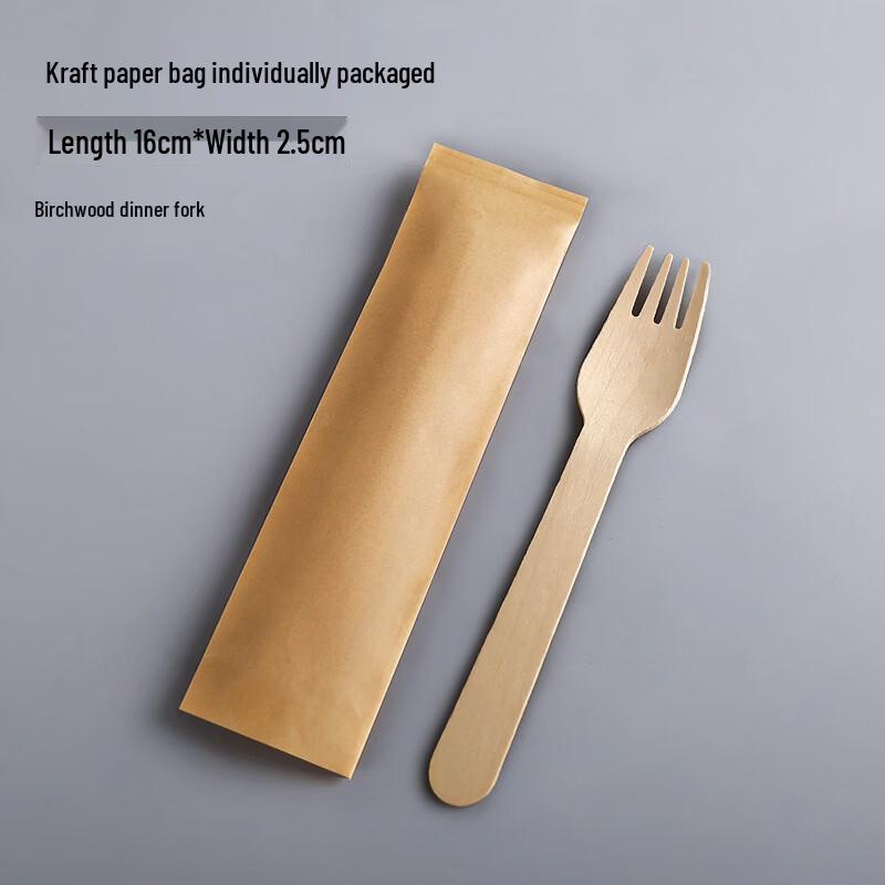Disposable Birch Wood Fork