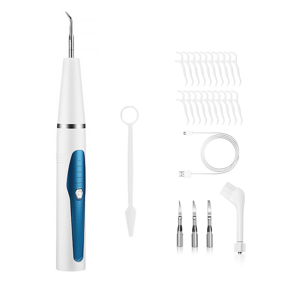 Portable Dental Scaler Ultrasonic Calculus Remover Scaling Electric Sonic Remover Stains Tartar Plaque Teeth Whiting Cleaner