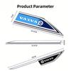 2pcs 3d Stainless Steel Car Stickers Car Accsesories Accessory for Volvo Xc60 Xc90 V40 V60 S60 V50 V90 S80 C40 XC40 V70 XC70 T6.