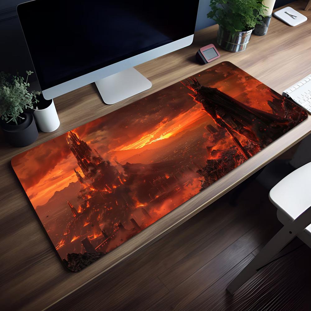 Map The LLord Rings MMiddle Earth Mouse Pad Nonslip Thickened Large Writing Lockedge Office Student Gaming Cushion MousePad