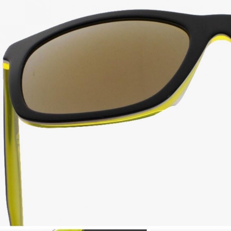 Puma Pu0088sk 001 Ripper Square Horn Rimmed Over Asian Fit Mirror Sunglasses