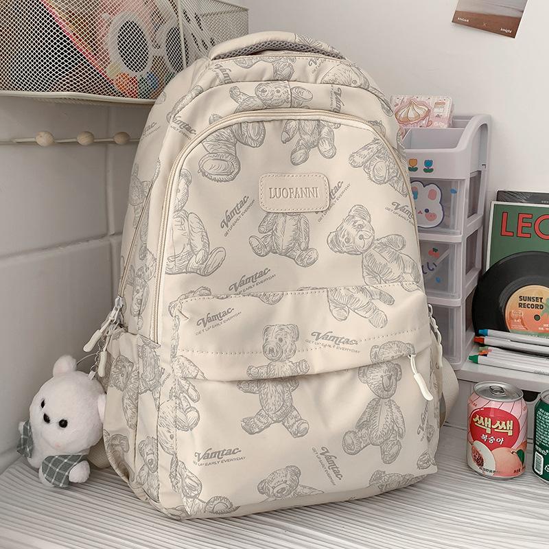 Children's Schoolbags Elementary School Students  Girls' High Ooking Junior High School Students' Printed Backpacks