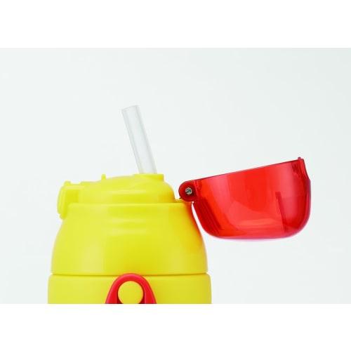 Skater Stainless Steel Children's Water Bottle, 380ml, with Straw, 3D Peek-a-Boo Design, SSPV4, Stainless Steel Straw