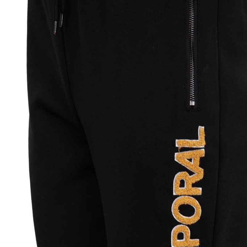 Men's Velour Jogging Bottoms with KAPORAL Logo