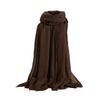 Women Scarf Shawl Solid Color Soft Fabric Scarf Thin Breathable Shawl Versatile Winter Outdoor Accessory