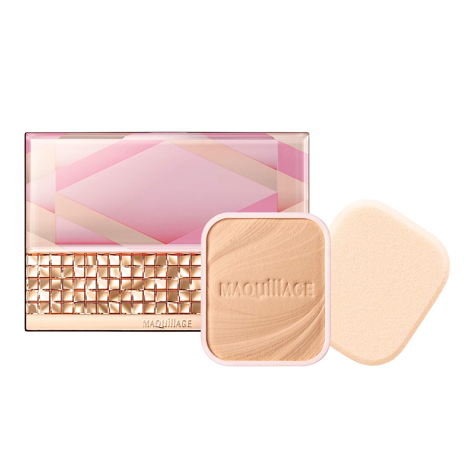 

MAQUILLAGE Dramatic Powdery UV Compact Case Limited Edition Set 4 Foundation Refill Jewel Design Ocher & + Case, 20, 9.3g (x 1)