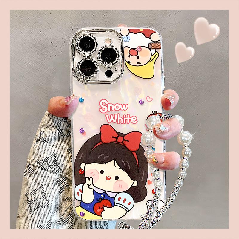 Dumbo Bracelet Suitable for Apple 13 Promax Mobile Phone Case 16 Cute Cartoon 15 All Inclusive 14 High-end Sense 12 Women