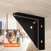 24Pcs Heavy-Duty Iron L-Shaped Corner Brackets With Screws - 1.3Mm Thick 90-Degree Angle Supports, Suitable For Furniture, Shelves, Cabinets, Desks