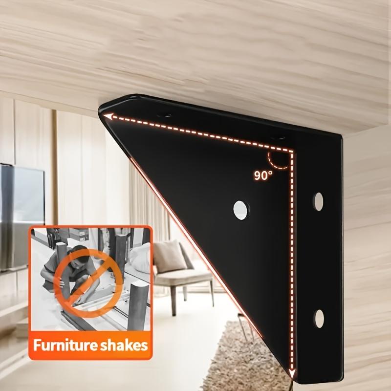 24Pcs Heavy-Duty Iron L-Shaped Corner Brackets With Screws - 1.3Mm Thick 90-Degree Angle Supports, Suitable For Furniture, Shelves, Cabinets, Desks