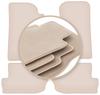 PREMIUM Beige Floor Mats For: Jeep Wrangler IV Off-road 2017-