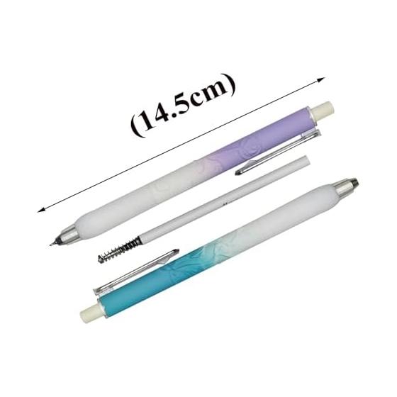 Set of 4 Embossed Flower Ballpoint Pens, 1.0mm Black Ink, Smooth Writing, Cute & Funny, Ideal for Students, Journaling, Office Supplies, Gifts for
