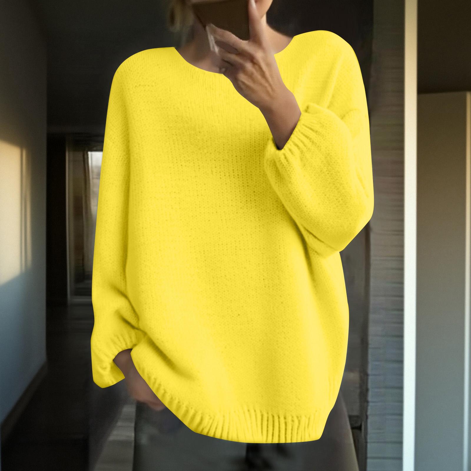 

Женский Свободный Зимний Вязаный Модный Повседневный Пуловер S