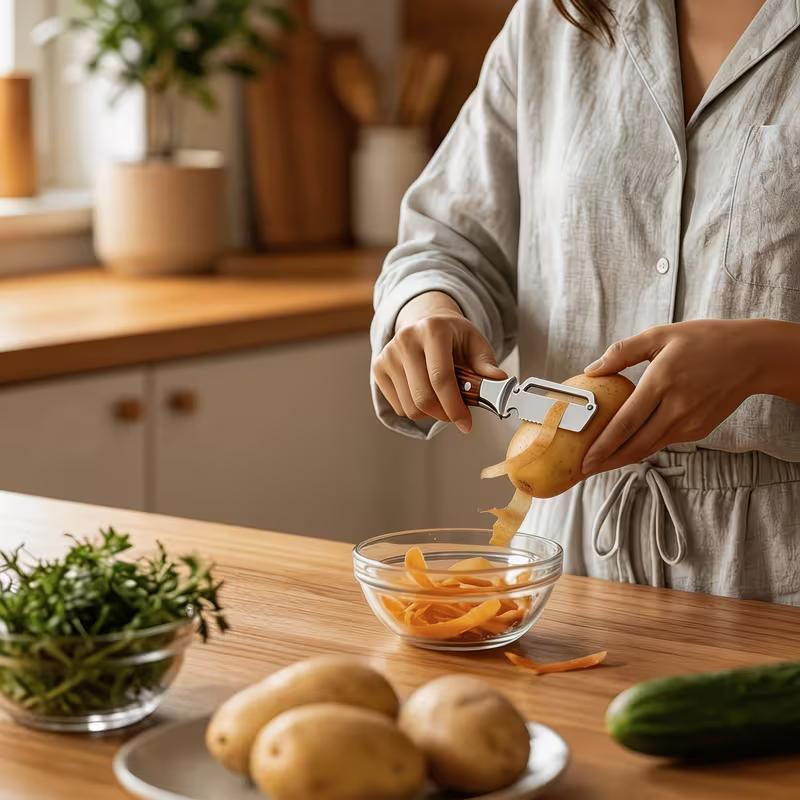 Stainless Steel Multifunction Vegetable Peeler Fruit Potato Peeler with Bottle Opener Kitchen Tool for Carrot Cucumber