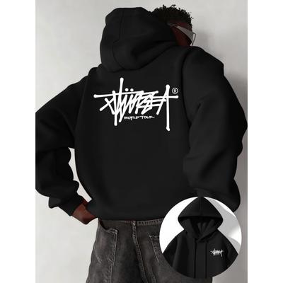 Street Urban Style Pullover Hoodie | Printed Design | Durable Fabric | Casual Top | S-3XL