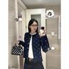 Sweet Temperament Polka Dot Knit Cardigan - Women's 2025 Spring/Autumn Korean Style Slim Short Versatile Top