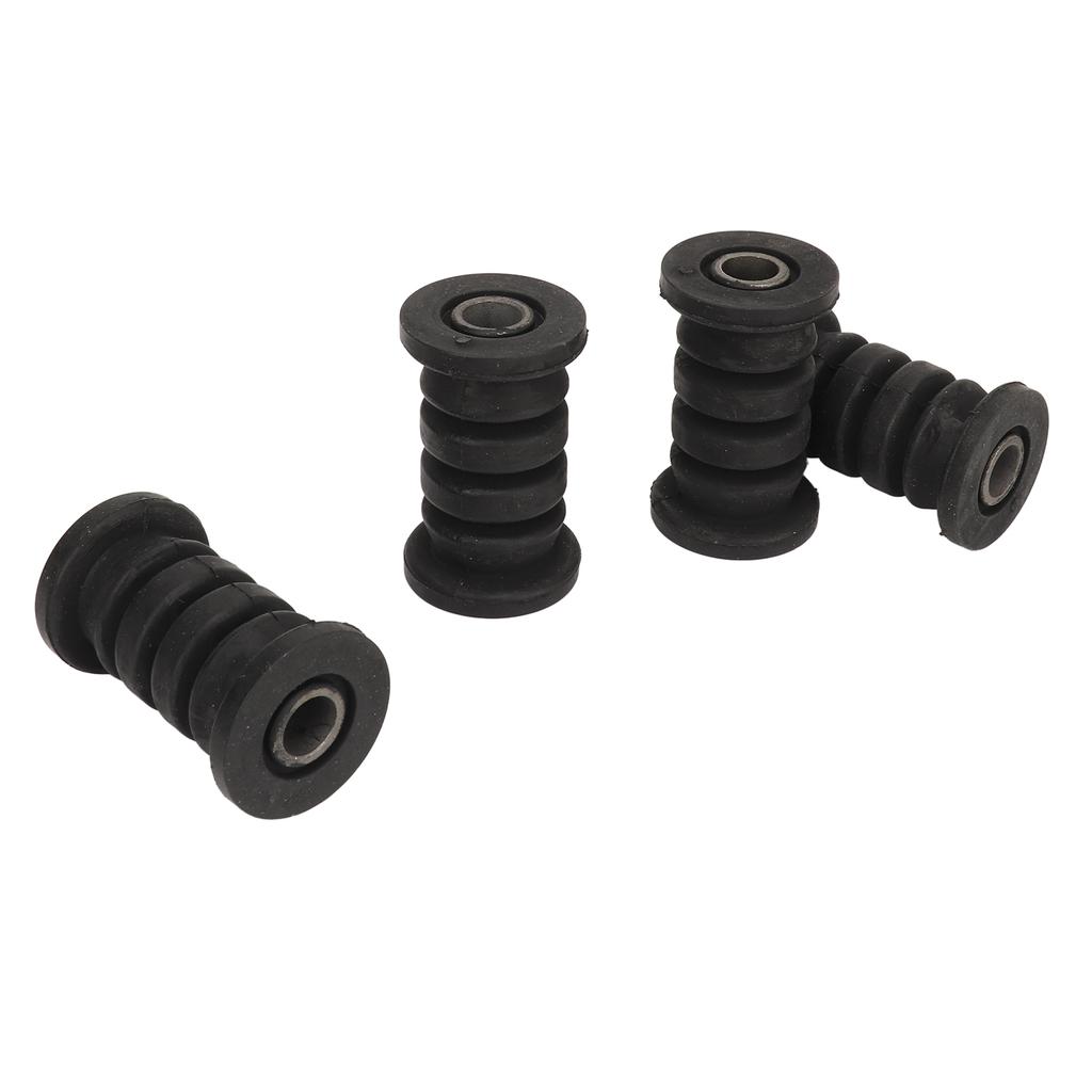 4 Stück M10 10mm Wellen Schwingenarm Halterung Buchse Gummi Stahllegierung Stoßdämpfer Schwingenarm Montagebuchse für ATV