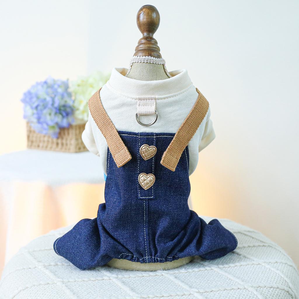 PETCIRCLE Pet Circle Dog Quad Pet Clothing Clothing Corduroy Good Friends Overalls Collection