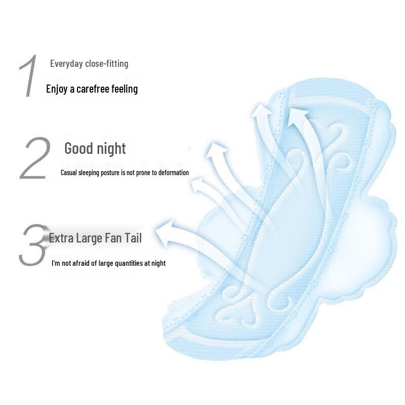 Ziyoudian Wing Light Night Sanitary Pads Combo