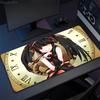 Anime Girl Tokisaki Kurumi Mouse Pad Cartoon Lockedge Large Gaming Pad Computer Gamer Keyboard Desk Mat Mousepad for PC Deskmat