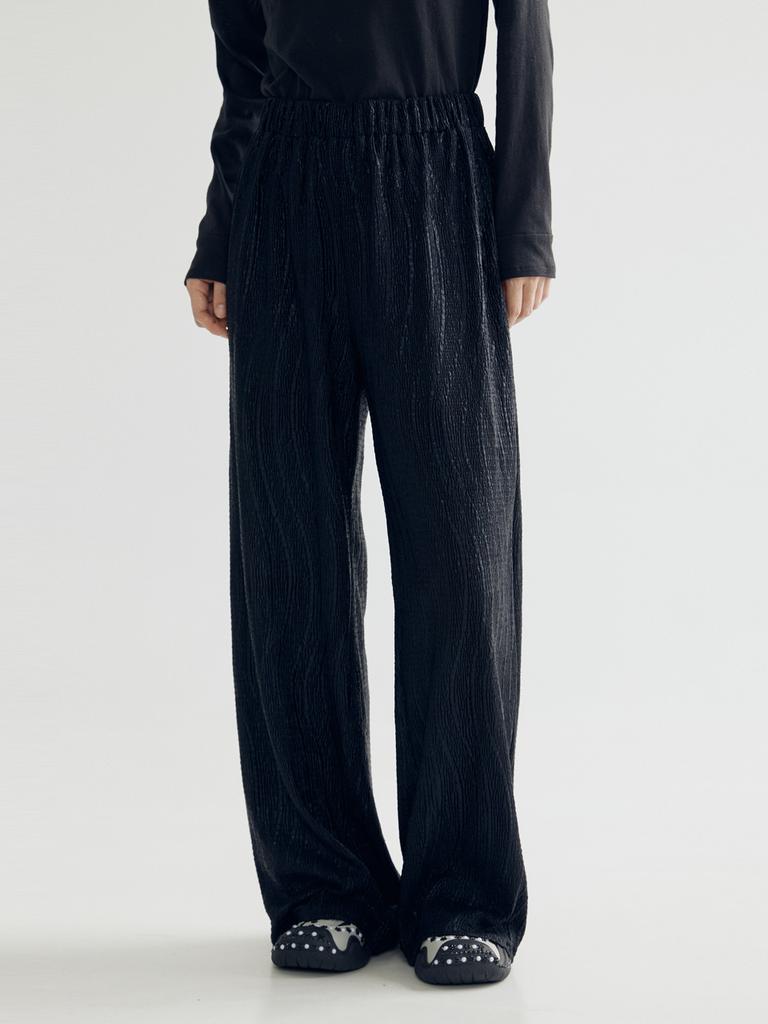 BOMNAL BOUTIQUE Wave Pants _ Black